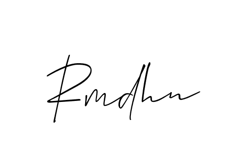 Create a beautiful signature design for name Rmdhn. With this signature (Allison_Script) fonts, you can make a handwritten signature for free. Rmdhn signature style 2 images and pictures png