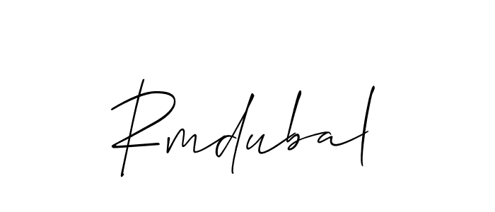 You should practise on your own different ways (Allison_Script) to write your name (Rmdubal) in signature. don't let someone else do it for you. Rmdubal signature style 2 images and pictures png