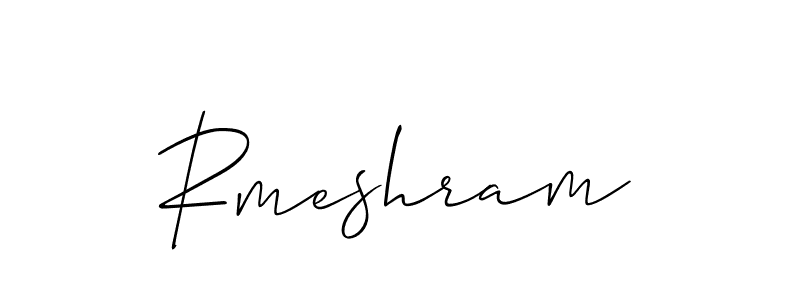 How to make Rmeshram name signature. Use Allison_Script style for creating short signs online. This is the latest handwritten sign. Rmeshram signature style 2 images and pictures png