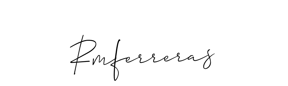 How to Draw Rmferreras signature style? Allison_Script is a latest design signature styles for name Rmferreras. Rmferreras signature style 2 images and pictures png