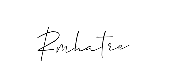 Make a beautiful signature design for name Rmhatre. With this signature (Allison_Script) style, you can create a handwritten signature for free. Rmhatre signature style 2 images and pictures png