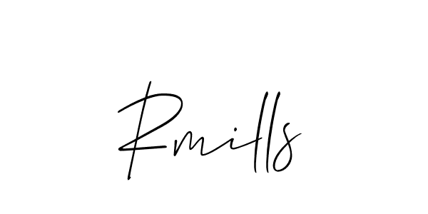 Make a short Rmills signature style. Manage your documents anywhere anytime using Allison_Script. Create and add eSignatures, submit forms, share and send files easily. Rmills signature style 2 images and pictures png