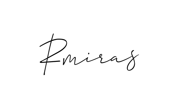 Also You can easily find your signature by using the search form. We will create Rmiras name handwritten signature images for you free of cost using Allison_Script sign style. Rmiras signature style 2 images and pictures png