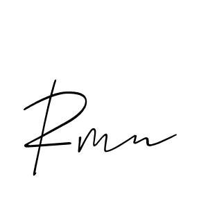 Design your own signature with our free online signature maker. With this signature software, you can create a handwritten (Allison_Script) signature for name Rmn. Rmn signature style 2 images and pictures png