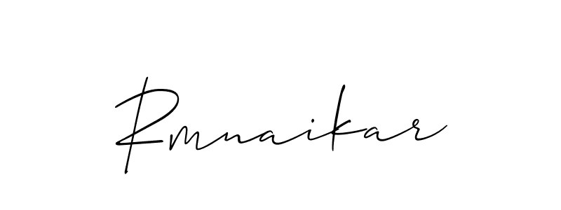 Make a beautiful signature design for name Rmnaikar. With this signature (Allison_Script) style, you can create a handwritten signature for free. Rmnaikar signature style 2 images and pictures png