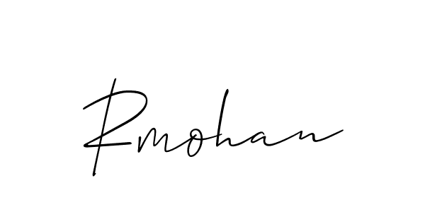 Make a short Rmohan signature style. Manage your documents anywhere anytime using Allison_Script. Create and add eSignatures, submit forms, share and send files easily. Rmohan signature style 2 images and pictures png
