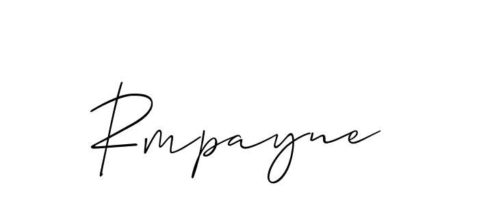 It looks lik you need a new signature style for name Rmpayne. Design unique handwritten (Allison_Script) signature with our free signature maker in just a few clicks. Rmpayne signature style 2 images and pictures png