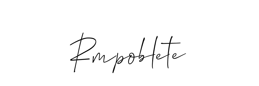 Make a short Rmpoblete signature style. Manage your documents anywhere anytime using Allison_Script. Create and add eSignatures, submit forms, share and send files easily. Rmpoblete signature style 2 images and pictures png