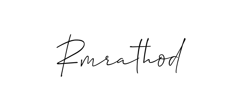 Create a beautiful signature design for name Rmrathod. With this signature (Allison_Script) fonts, you can make a handwritten signature for free. Rmrathod signature style 2 images and pictures png