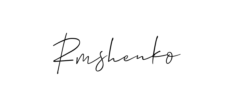 Create a beautiful signature design for name Rmshenko. With this signature (Allison_Script) fonts, you can make a handwritten signature for free. Rmshenko signature style 2 images and pictures png