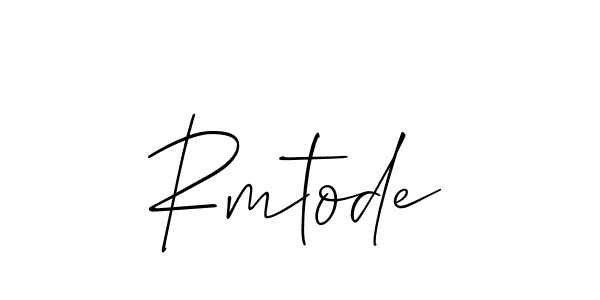 Best and Professional Signature Style for Rmtode. Allison_Script Best Signature Style Collection. Rmtode signature style 2 images and pictures png