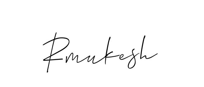 Similarly Allison_Script is the best handwritten signature design. Signature creator online .You can use it as an online autograph creator for name Rmukesh. Rmukesh signature style 2 images and pictures png