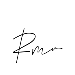How to Draw Rmv signature style? Allison_Script is a latest design signature styles for name Rmv. Rmv signature style 2 images and pictures png