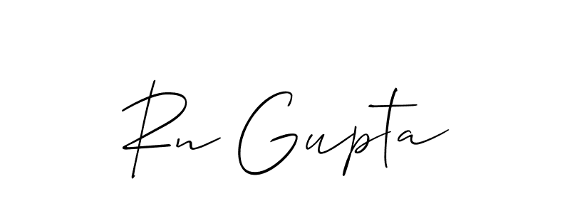 How to make Rn Gupta signature? Allison_Script is a professional autograph style. Create handwritten signature for Rn Gupta name. Rn Gupta signature style 2 images and pictures png