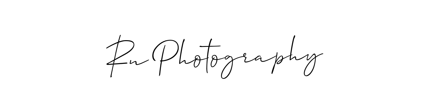 How to make Rn Photography name signature. Use Allison_Script style for creating short signs online. This is the latest handwritten sign. Rn Photography signature style 2 images and pictures png