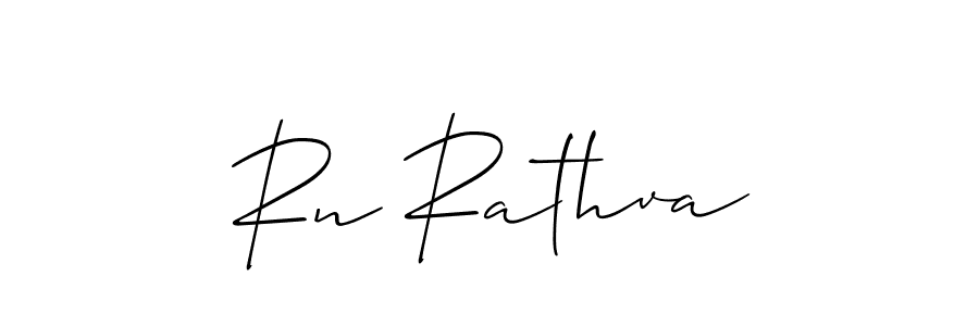 if you are searching for the best signature style for your name Rn Rathva. so please give up your signature search. here we have designed multiple signature styles  using Allison_Script. Rn Rathva signature style 2 images and pictures png