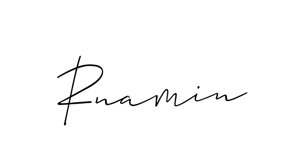 Make a beautiful signature design for name Rnamin. Use this online signature maker to create a handwritten signature for free. Rnamin signature style 2 images and pictures png