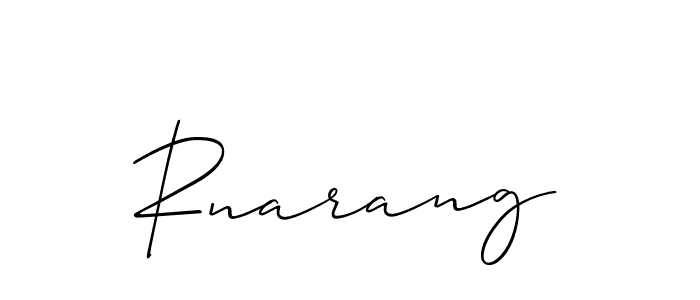 Best and Professional Signature Style for Rnarang. Allison_Script Best Signature Style Collection. Rnarang signature style 2 images and pictures png