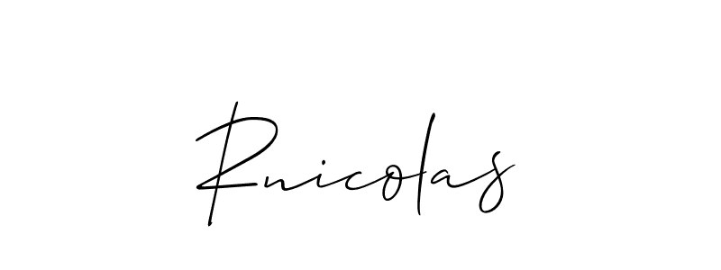 Best and Professional Signature Style for Rnicolas. Allison_Script Best Signature Style Collection. Rnicolas signature style 2 images and pictures png