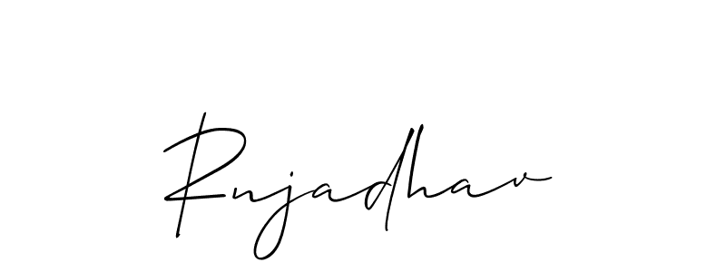 Once you've used our free online signature maker to create your best signature Allison_Script style, it's time to enjoy all of the benefits that Rnjadhav name signing documents. Rnjadhav signature style 2 images and pictures png