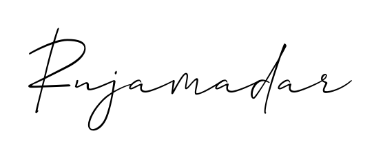Create a personalized artistic stamp with Rnjamadar in Allison_Script font. Perfect for visual artists, designers, and influencers. Rnjamadar signature style 2 images and pictures png