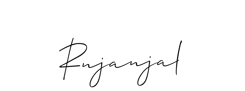 It looks lik you need a new signature style for name Rnjanjal. Design unique handwritten (Allison_Script) signature with our free signature maker in just a few clicks. Rnjanjal signature style 2 images and pictures png