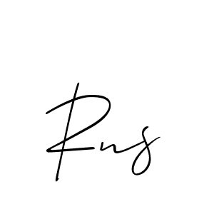 Also we have Rns name is the best signature style. Create professional handwritten signature collection using Allison_Script autograph style. Rns signature style 2 images and pictures png