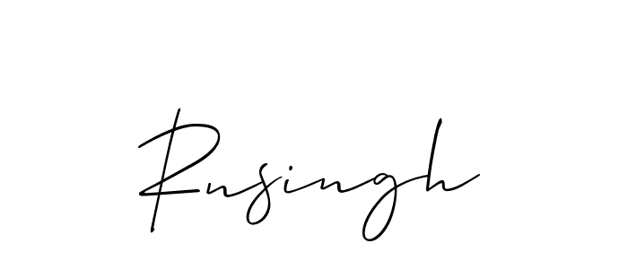 Rnsingh stylish signature style. Best Handwritten Sign (Allison_Script) for my name. Handwritten Signature Collection Ideas for my name Rnsingh. Rnsingh signature style 2 images and pictures png