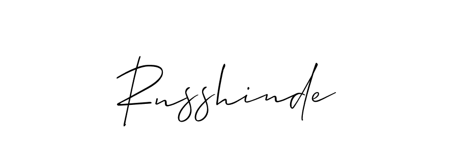 Make a beautiful signature design for name Rnsshinde. Use this online signature maker to create a handwritten signature for free. Rnsshinde signature style 2 images and pictures png