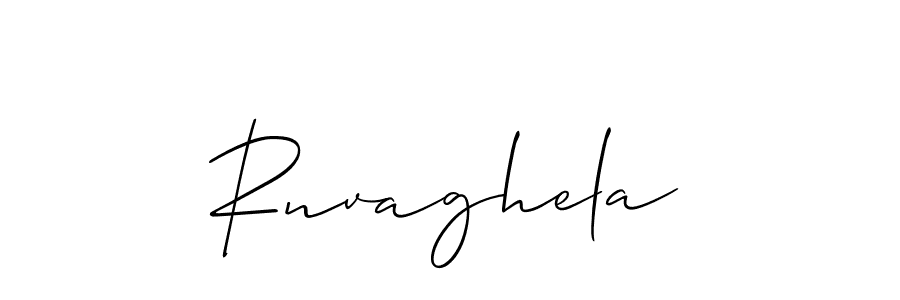 Best and Professional Signature Style for Rnvaghela. Allison_Script Best Signature Style Collection. Rnvaghela signature style 2 images and pictures png