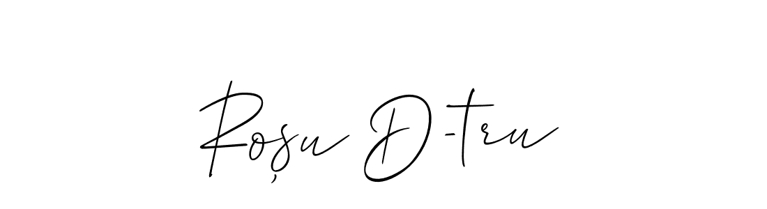 Make a short Roșu D-tru signature style. Manage your documents anywhere anytime using Allison_Script. Create and add eSignatures, submit forms, share and send files easily. Roșu D-tru signature style 2 images and pictures png