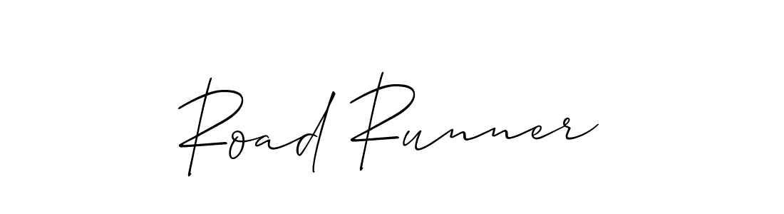 Create a beautiful signature design for name Road Runner. With this signature (Allison_Script) fonts, you can make a handwritten signature for free. Road Runner signature style 2 images and pictures png