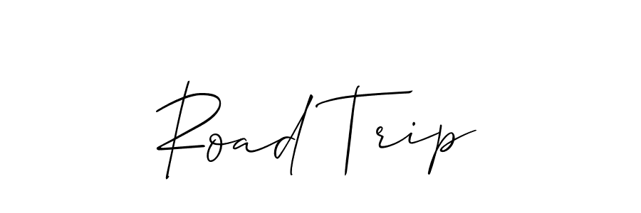 Road Trip stylish signature style. Best Handwritten Sign (Allison_Script) for my name. Handwritten Signature Collection Ideas for my name Road Trip. Road Trip signature style 2 images and pictures png