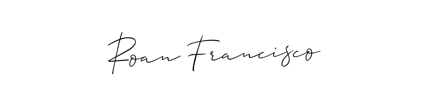 You can use this online signature creator to create a handwritten signature for the name Roan Francisco. This is the best online autograph maker. Roan Francisco signature style 2 images and pictures png