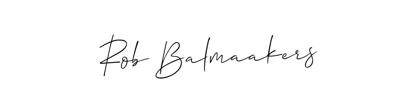 Similarly Allison_Script is the best handwritten signature design. Signature creator online .You can use it as an online autograph creator for name Rob Balmaakers. Rob Balmaakers signature style 2 images and pictures png