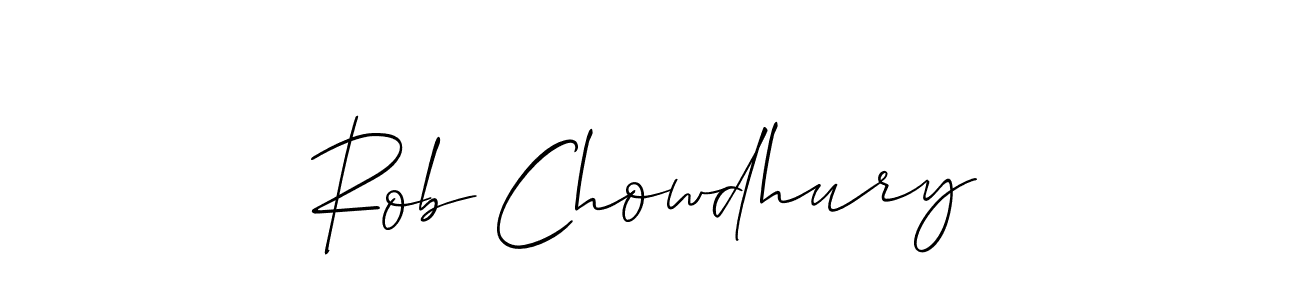 How to make Rob Chowdhury signature? Allison_Script is a professional autograph style. Create handwritten signature for Rob Chowdhury name. Rob Chowdhury signature style 2 images and pictures png