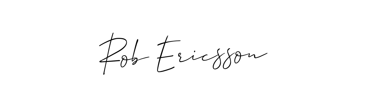 The best way (Allison_Script) to make a short signature is to pick only two or three words in your name. The name Rob Ericsson include a total of six letters. For converting this name. Rob Ericsson signature style 2 images and pictures png