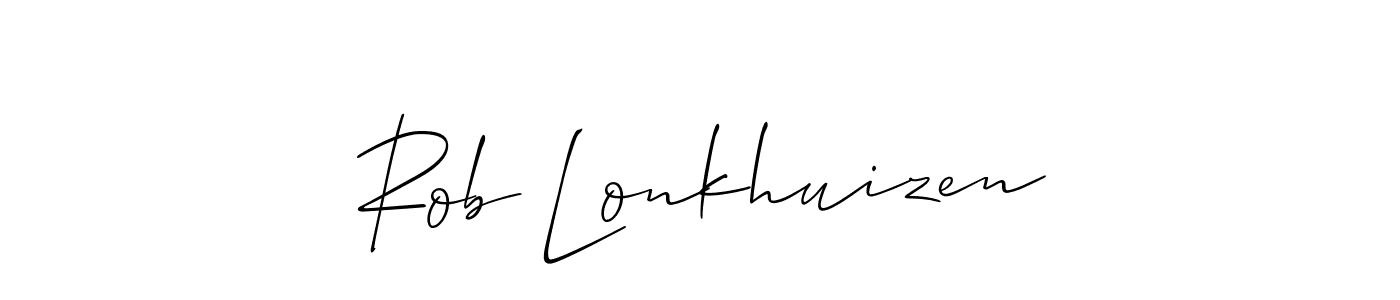 This is the best signature style for the Rob Lonkhuizen name. Also you like these signature font (Allison_Script). Mix name signature. Rob Lonkhuizen signature style 2 images and pictures png