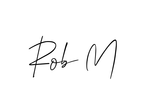 Best and Professional Signature Style for Rob M. Allison_Script Best Signature Style Collection. Rob M signature style 2 images and pictures png