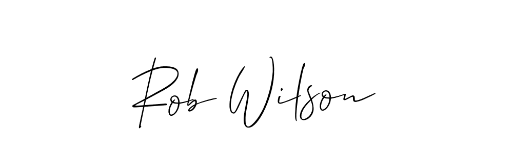 How to make Rob Wilson signature? Allison_Script is a professional autograph style. Create handwritten signature for Rob Wilson name. Rob Wilson signature style 2 images and pictures png