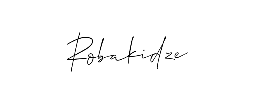 How to make Robakidze name signature. Use Allison_Script style for creating short signs online. This is the latest handwritten sign. Robakidze signature style 2 images and pictures png