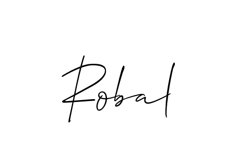 You should practise on your own different ways (Allison_Script) to write your name (Robal) in signature. don't let someone else do it for you. Robal signature style 2 images and pictures png