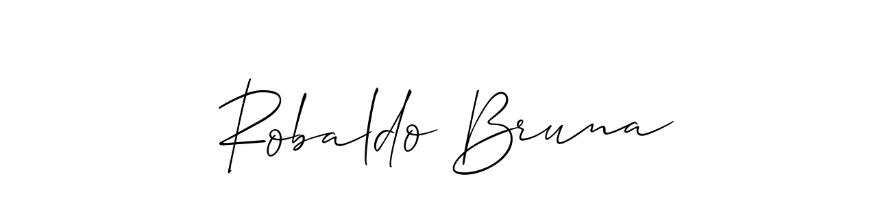 Once you've used our free online signature maker to create your best signature Allison_Script style, it's time to enjoy all of the benefits that Robaldo Bruna name signing documents. Robaldo Bruna signature style 2 images and pictures png