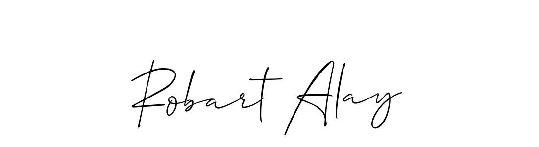 It looks lik you need a new signature style for name Robart Alay. Design unique handwritten (Allison_Script) signature with our free signature maker in just a few clicks. Robart Alay signature style 2 images and pictures png