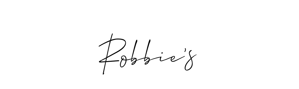 How to make Robbie’s signature? Allison_Script is a professional autograph style. Create handwritten signature for Robbie’s name. Robbie’s signature style 2 images and pictures png