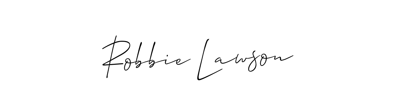 Make a beautiful signature design for name Robbie Lawson. Use this online signature maker to create a handwritten signature for free. Robbie Lawson signature style 2 images and pictures png