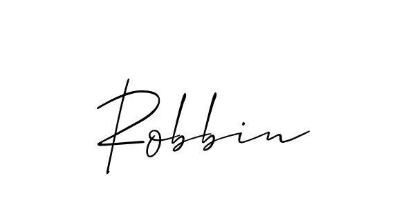 It looks lik you need a new signature style for name Robbin. Design unique handwritten (Allison_Script) signature with our free signature maker in just a few clicks. Robbin signature style 2 images and pictures png