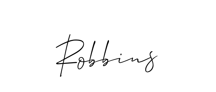 Allison_Script is a professional signature style that is perfect for those who want to add a touch of class to their signature. It is also a great choice for those who want to make their signature more unique. Get Robbins name to fancy signature for free. Robbins signature style 2 images and pictures png