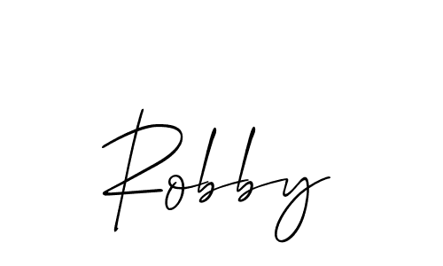 Similarly Allison_Script is the best handwritten signature design. Signature creator online .You can use it as an online autograph creator for name Robby. Robby signature style 2 images and pictures png