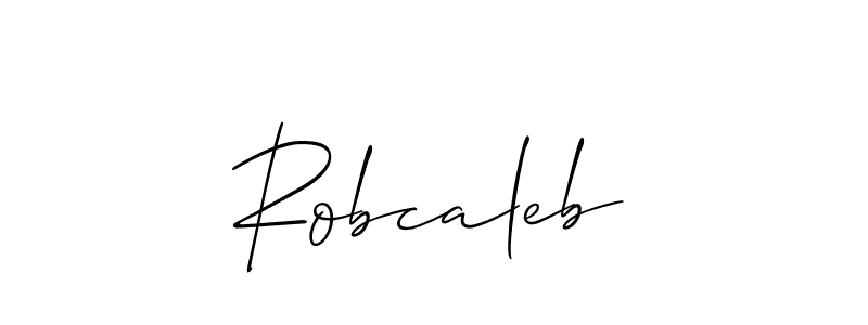 Robcaleb stylish signature style. Best Handwritten Sign (Allison_Script) for my name. Handwritten Signature Collection Ideas for my name Robcaleb. Robcaleb signature style 2 images and pictures png